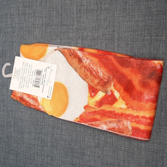 Socks Sox Breakfast Two Left Feet Co. Unisex Eggs Waffles Bacon Cook Chef - Picture 2 of 4